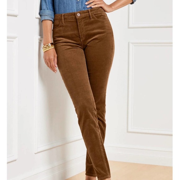 Talbots Pants - NWT Talbots Light Brown Corduroy Jeggings Size 12
